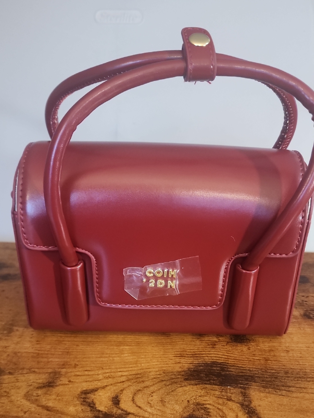 Burgundy With Cherry Ornaments-luxury Elegant Box Bag For Women New Fashion Hand